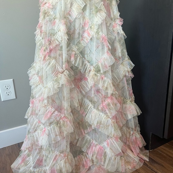 Pink Cap Sleeve Maxi Dress - Picture 10 of 13